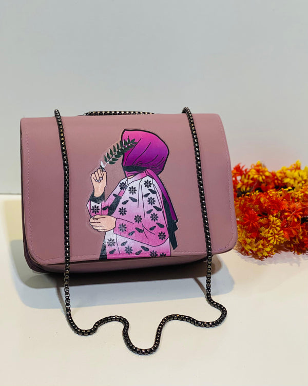 Hijab Girl Crossbody Handbag